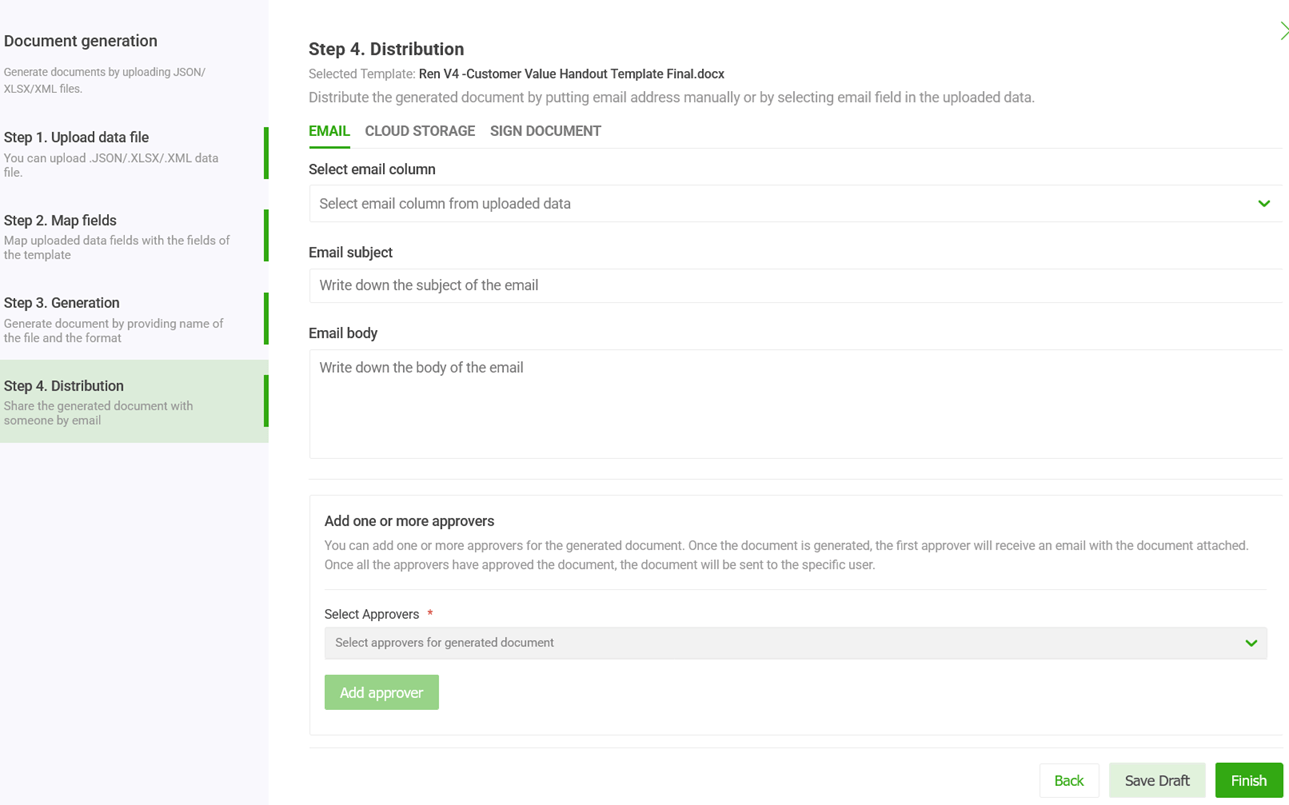 Document Approval workflow