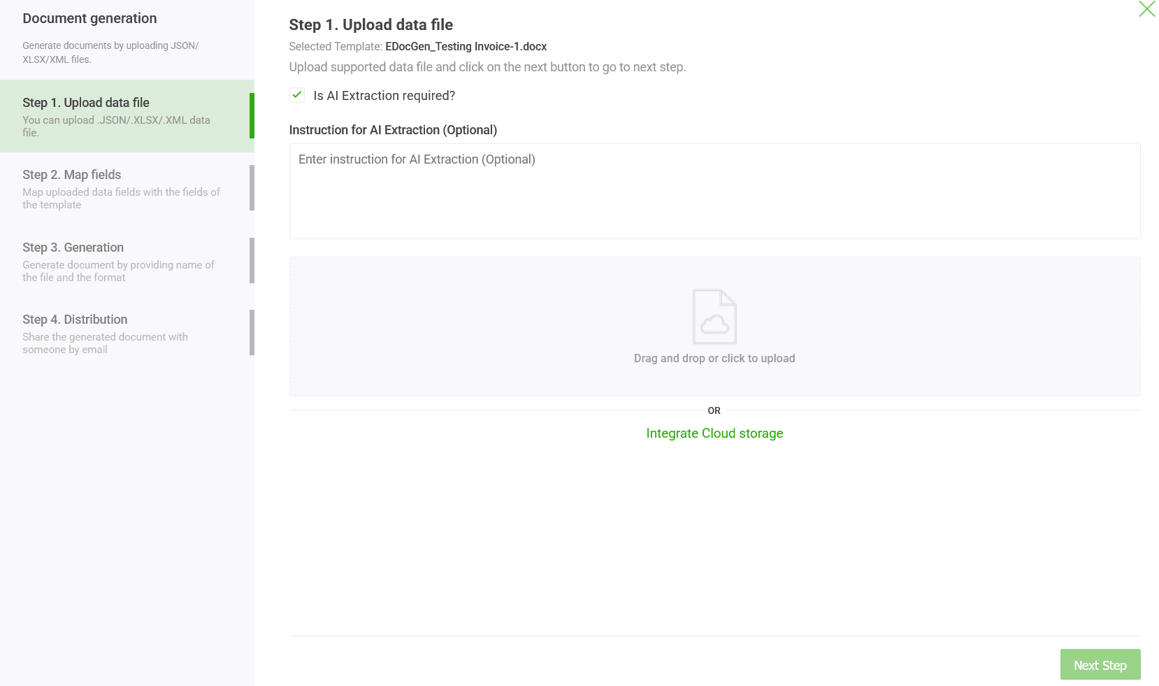 Unstructured Excel to word Document Generation and distribution