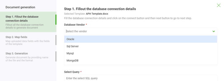 word document from database